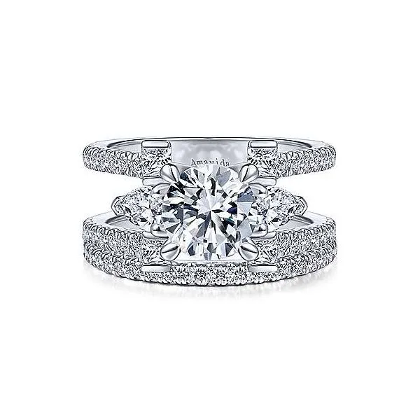 Amavida 18K White Gold Diamond Engagement Ring Image 5 Your Jewelry Box Altoona, PA