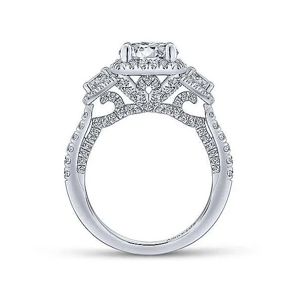 Amavida 18K White Gold Diamond Engagement Ring Image 2 Your Jewelry Box Altoona, PA