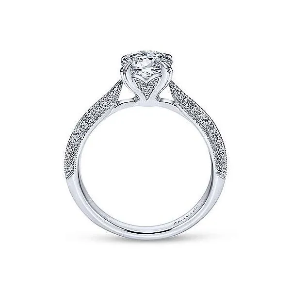 Amavida 18K White Gold Diamond Engagement Ring Image 2 Your Jewelry Box Altoona, PA