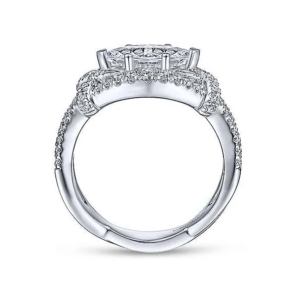 Gabriel & Co East West Diamond Engagement Ring Image 3 Your Jewelry Box Altoona, PA