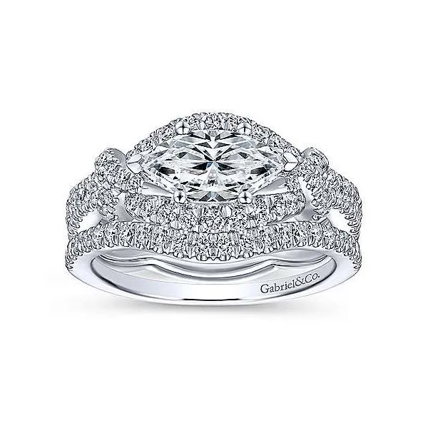 Gabriel & Co East West Diamond Engagement Ring Image 5 Your Jewelry Box Altoona, PA