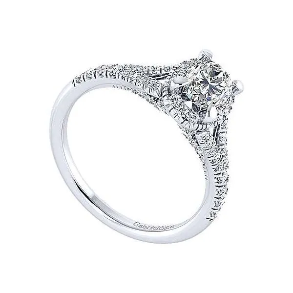 Gabriel & Co Oval Halo Diamond Engagement Ring Image 3 Your Jewelry Box Altoona, PA