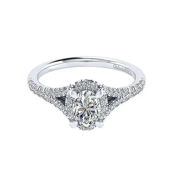 Gabriel & Co Oval Halo Diamond Engagement Ring Your Jewelry Box Altoona, PA