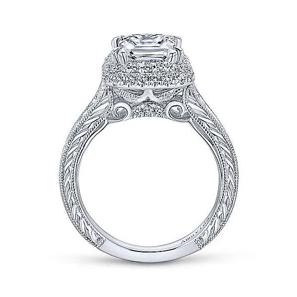 Amavida 18K White Gold Diamond Engagement Ring Image 2 Your Jewelry Box Altoona, PA
