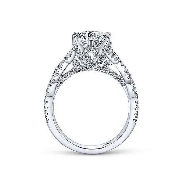 Amavida 18K White Gold Diamond Engagement Ring Image 2 Your Jewelry Box Altoona, PA