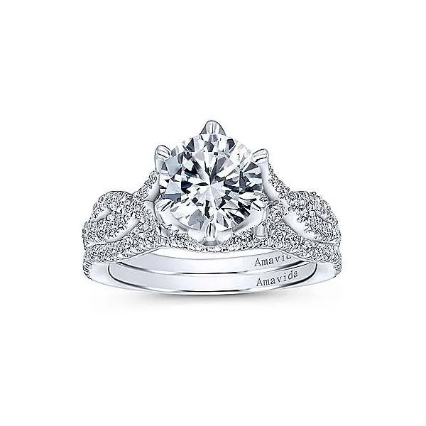 Amavida 18K White Gold Diamond Engagement Ring Image 4 Your Jewelry Box Altoona, PA