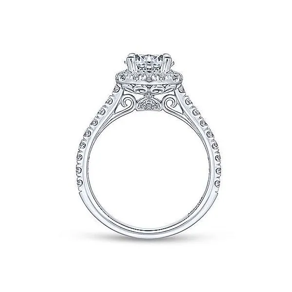 Amavida 18K White Gold Diamond Engagement Ring Image 2 Your Jewelry Box Altoona, PA