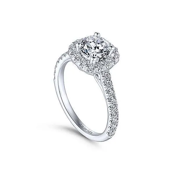 Amavida 18K White Gold Diamond Engagement Ring Image 3 Your Jewelry Box Altoona, PA