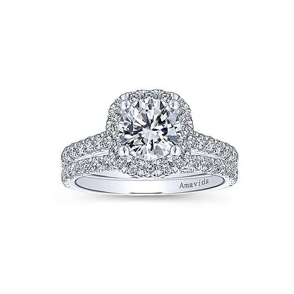 Amavida 18K White Gold Diamond Engagement Ring Image 4 Your Jewelry Box Altoona, PA