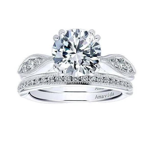 Amavida 18K White Gold Diamond Engagement Ring Image 4 Your Jewelry Box Altoona, PA