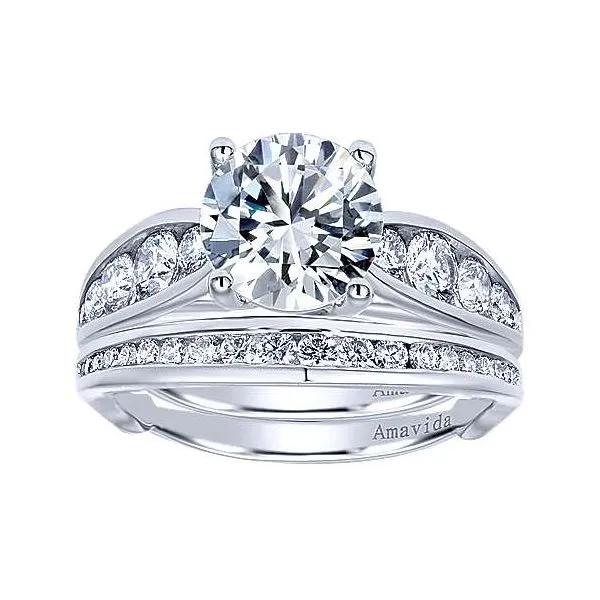 Amavida 18K White Gold Diamond Engagement Ring Image 4 Your Jewelry Box Altoona, PA