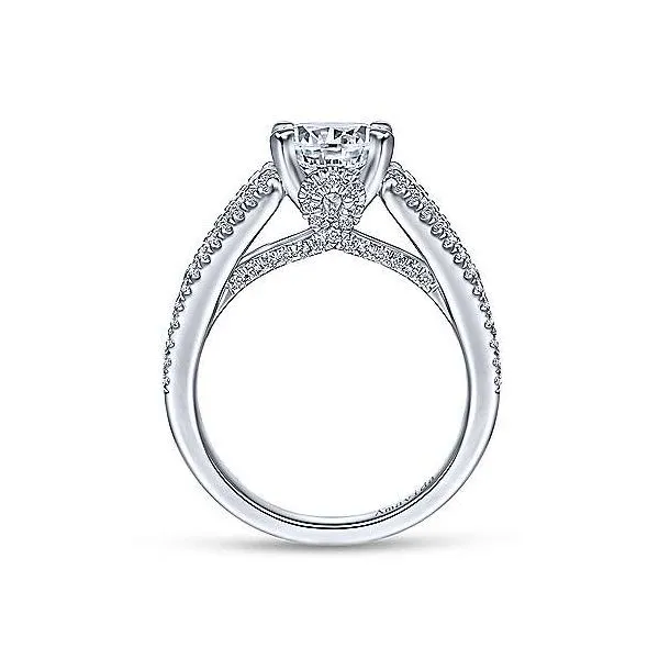 Amavida 18K White Gold Diamond Engagement Ring Image 3 Your Jewelry Box Altoona, PA