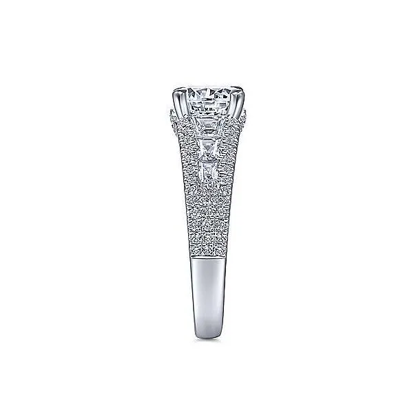 Amavida 18K White Gold Diamond Engagement Ring Image 4 Your Jewelry Box Altoona, PA