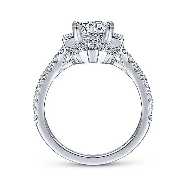 Amavida 18K White Gold Diamond Engagement Ring Image 4 Your Jewelry Box Altoona, PA
