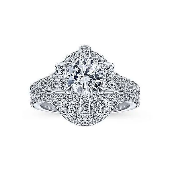 Amavida 18K White Gold Diamond Engagement Ring Image 5 Your Jewelry Box Altoona, PA