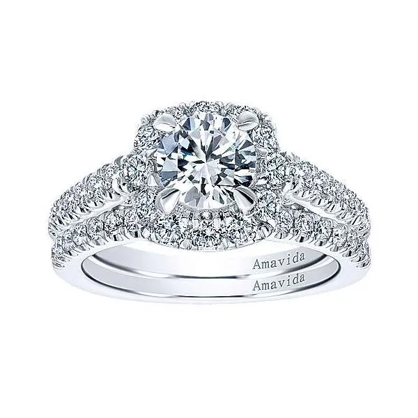 Amavida 18K White Gold Diamond Engagement Ring Image 4 Your Jewelry Box Altoona, PA