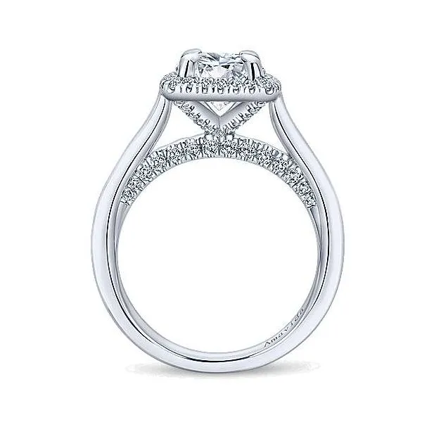 Amavida 18K White Gold Diamond Engagement Ring Image 2 Your Jewelry Box Altoona, PA