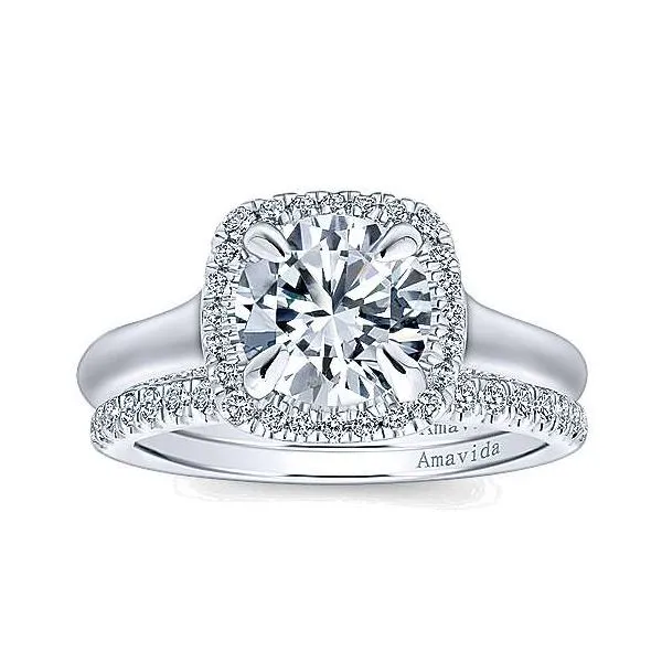 Amavida 18K White Gold Diamond Engagement Ring Image 4 Your Jewelry Box Altoona, PA
