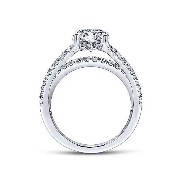 Gabriel & Co 14K White Gold Diamond Engagement Ring Image 2 Your Jewelry Box Altoona, PA