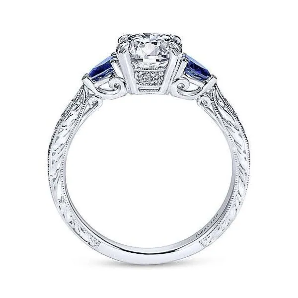 Amavida 18K White Gold Diamond Engagement Ring Image 2 Your Jewelry Box Altoona, PA