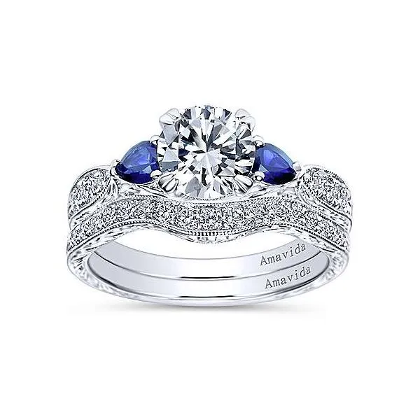 Amavida 18K White Gold Diamond Engagement Ring Image 4 Your Jewelry Box Altoona, PA