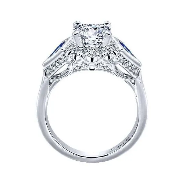 Amavida 18K White Gold Diamond Engagement Ring Image 2 Your Jewelry Box Altoona, PA