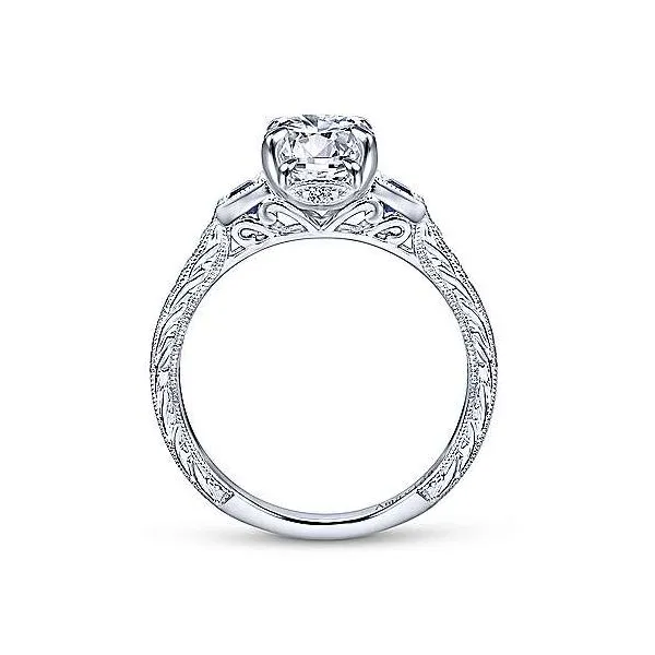 Amavida 18K White Gold Diamond Engagement Ring Image 2 Your Jewelry Box Altoona, PA