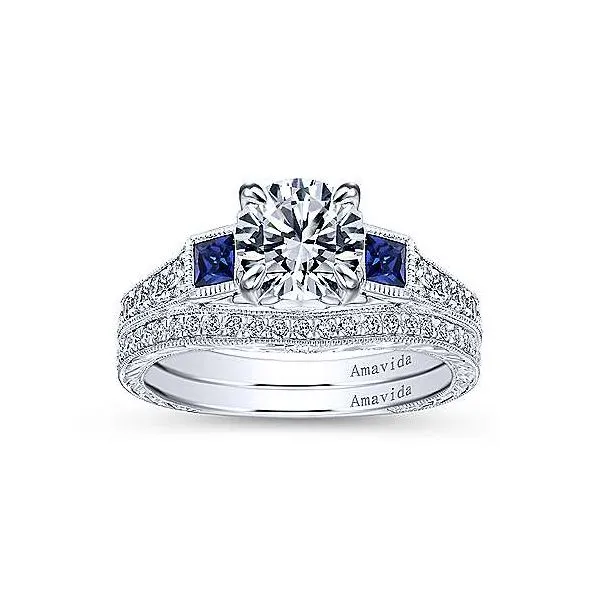 Amavida 18K White Gold Diamond Engagement Ring Image 4 Your Jewelry Box Altoona, PA