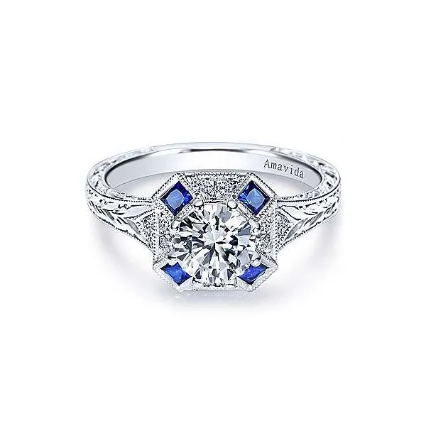 Amavida 18K White Gold Diamond Engagement Ring Your Jewelry Box Altoona, PA