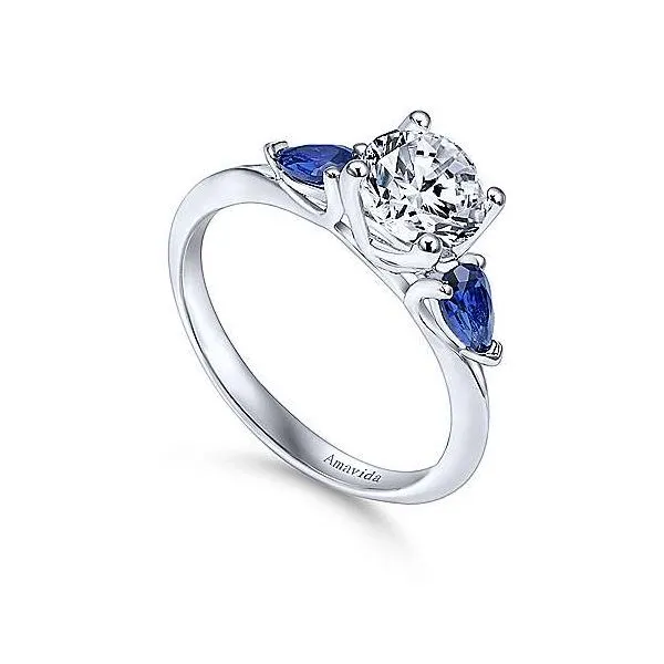 Amavida 18K White Gold Diamond Engagement Ring Image 3 Your Jewelry Box Altoona, PA