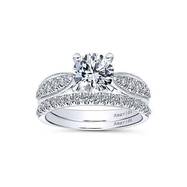 Amavida 18K White Gold Diamond Engagement Ring Image 4 Your Jewelry Box Altoona, PA