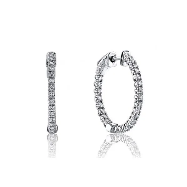 3.00 Ctw Diamond Inside Out Hoop Earrings Your Jewelry Box Altoona, PA
