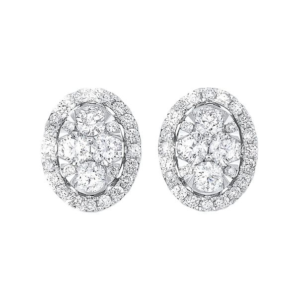 Diamond Oval Earrings Your Jewelry Box Altoona, PA
