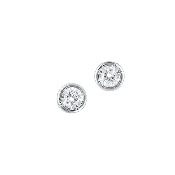 Tru Brilliance Diamond Bezel Stud Earrings Your Jewelry Box Altoona, PA