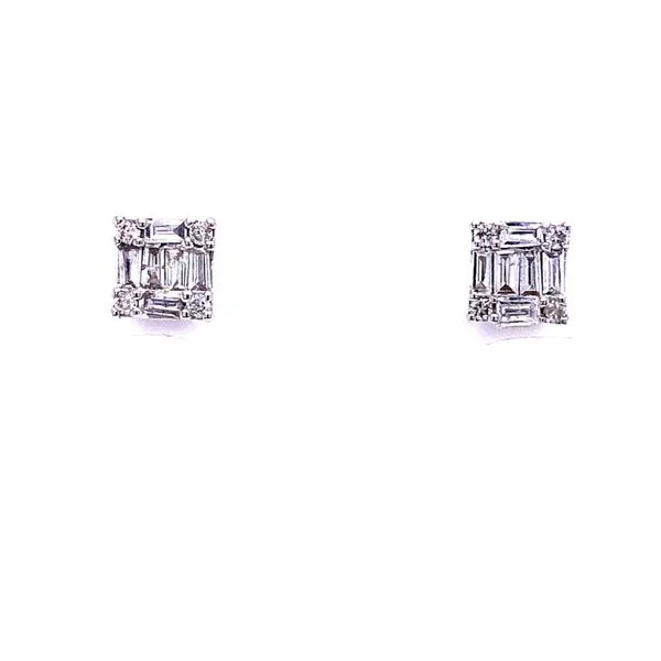 18 Karat White Gold Diamond Stud Earrings Your Jewelry Box Altoona, PA