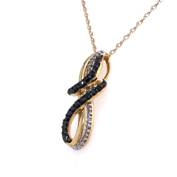 Black Diamond Yellow Gold Pendant Image 3 Your Jewelry Box Altoona, PA