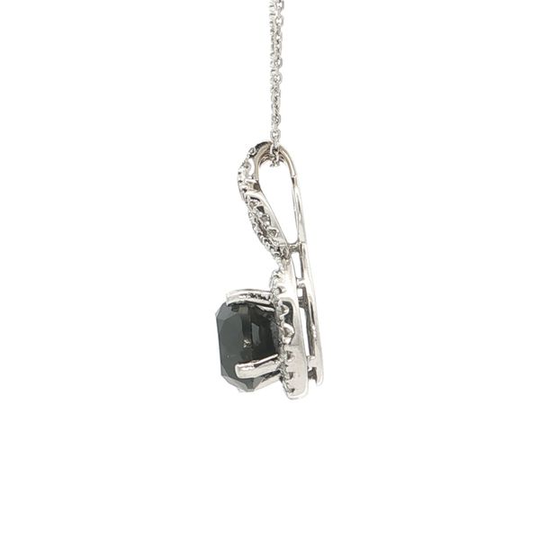 Black Diamond Halo Pendant Image 2 Your Jewelry Box Altoona, PA