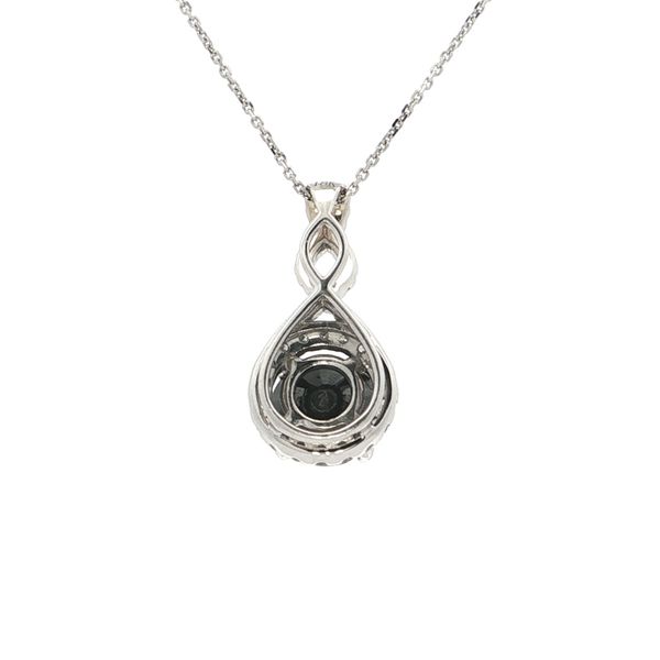 Black Diamond Halo Pendant Image 3 Your Jewelry Box Altoona, PA