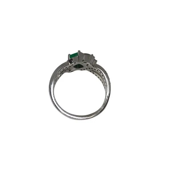 14K White Gold Emerald Cut Cushion Ring Image 3 Your Jewelry Box Altoona, PA