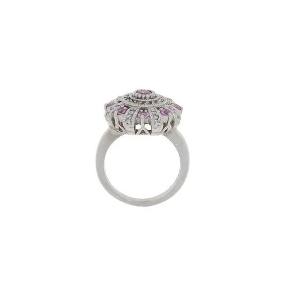 Pink Sapphire Diamond Crown Ring Image 3 Your Jewelry Box Altoona, PA