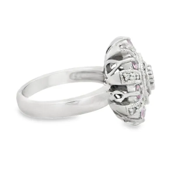 Pink Sapphire Diamond Crown Ring Image 4 Your Jewelry Box Altoona, PA