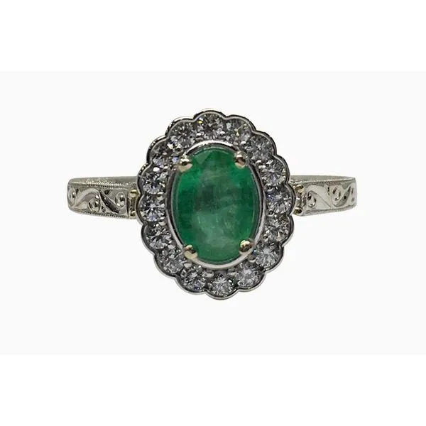 White Gold Emerald Diamond Ring Your Jewelry Box Altoona, PA