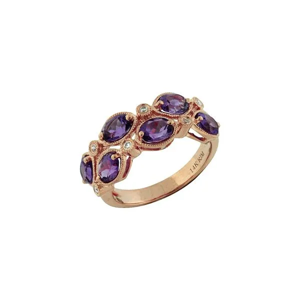 14K AMETHYST BAND W/ DIAMOND ACCENTS Your Jewelry Box Altoona, PA
