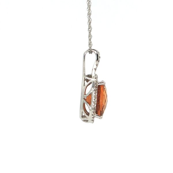 WHITE GOLD CITRINE PENDANT Image 4 Your Jewelry Box Altoona, PA