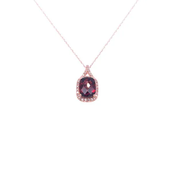 ROSE GOLD GARNET PENDANT Image 2 Your Jewelry Box Altoona, PA