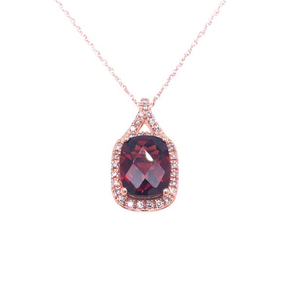 ROSE GOLD GARNET PENDANT Your Jewelry Box Altoona, PA