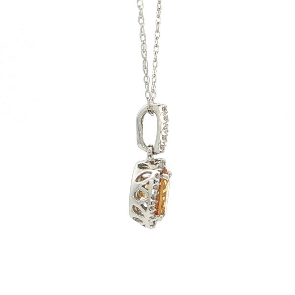 Citrine Pendant With Diamond Accents Image 4 Your Jewelry Box Altoona, PA