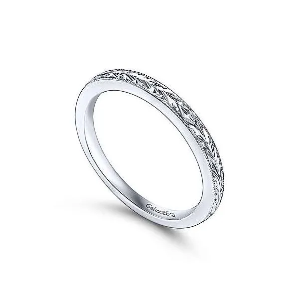14K White Gold Vintage Wedding Band Image 3 Your Jewelry Box Altoona, PA