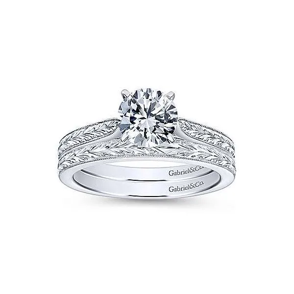 14K White Gold Vintage Wedding Band Image 4 Your Jewelry Box Altoona, PA