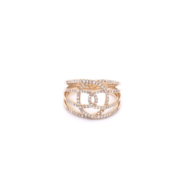 Yellow Gold Diamond Weave Ring Image 2 Your Jewelry Box Altoona, PA
